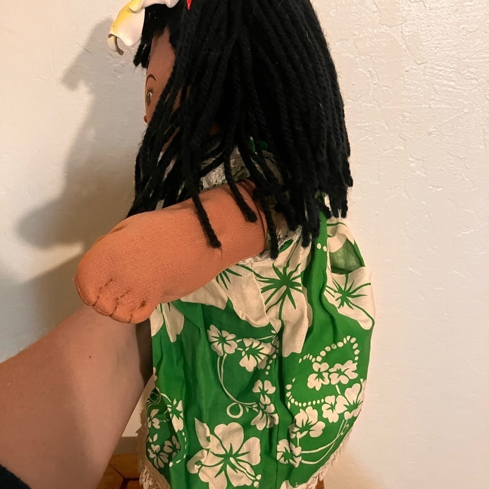 Hawaiian doll with plumeria soft sculpture Magic Island Girls play doll 17” - Picture 6 of 11